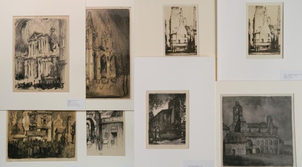 Louis Conrad Rosenberg comparable auction result: 8 american prints