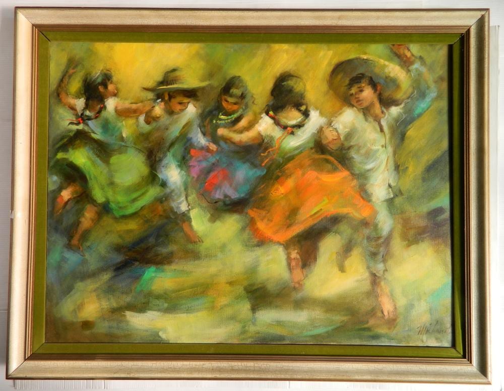 George Michaud oil sold by Rachel Davis Fine Arts, lot 217 — auction record photograph