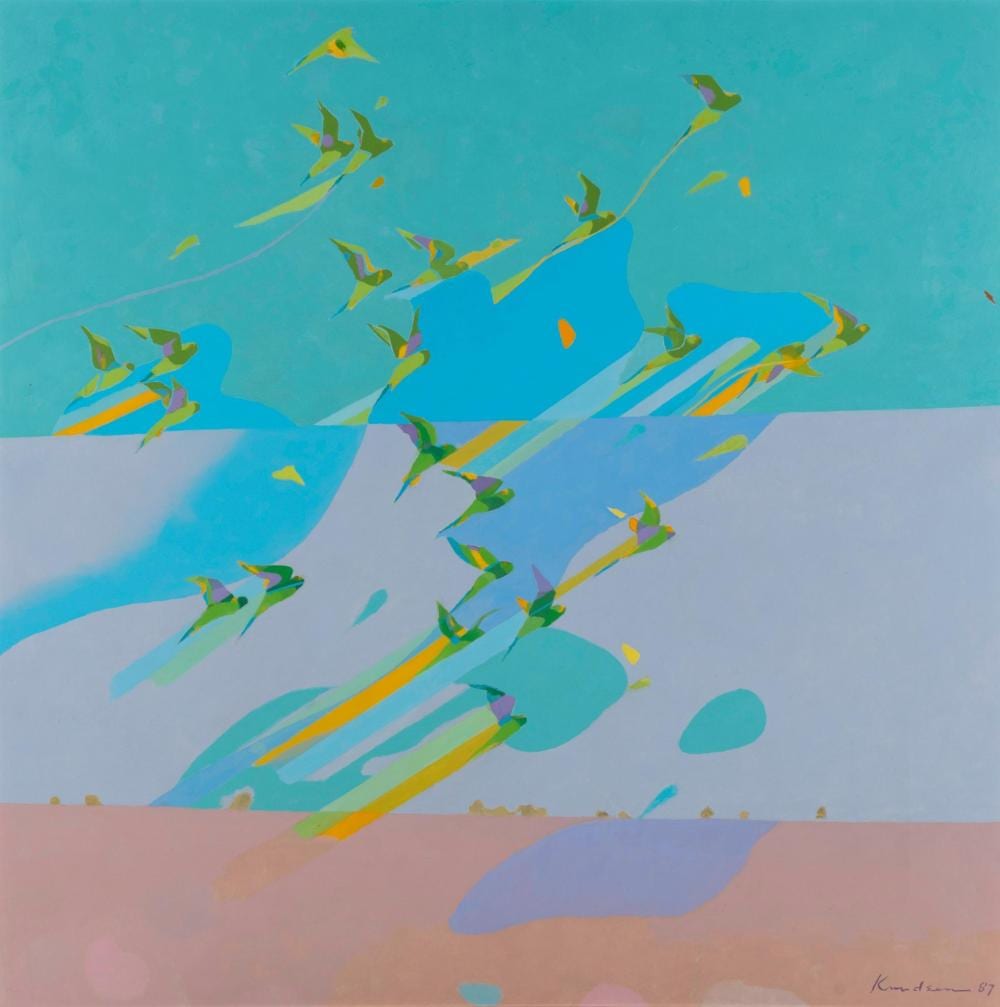 Lars Knudsen comparable auction result: lars knudsen born 1931 budgerigahs 1987