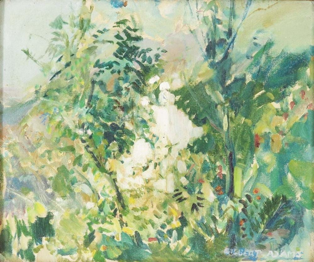 gilbert adams garden in spain oil on p · Kinghams Auctioneers · 2020-05-29 Gilbert Adams comparable auction result: gilbert adams garden in spain oil on p