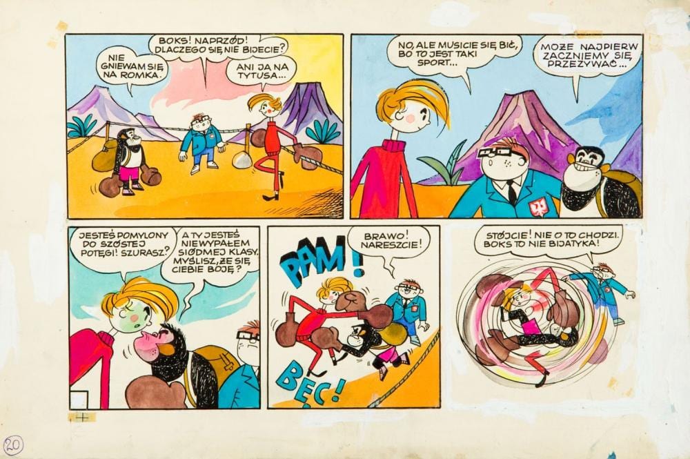 Henryk Jerzy Chmielewski comparable auction result: henryk jerzy chmielewski b 1923 tytus romek a tomek book vi tytus the olympian comic board 20 1971