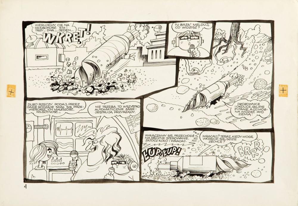 Henryk Jerzy Chmielewski comparable auction result: henryk jerzy chmielewski b 1923 tytus romek a tomek book vi tytus the geologist comic board 4 circa 1980