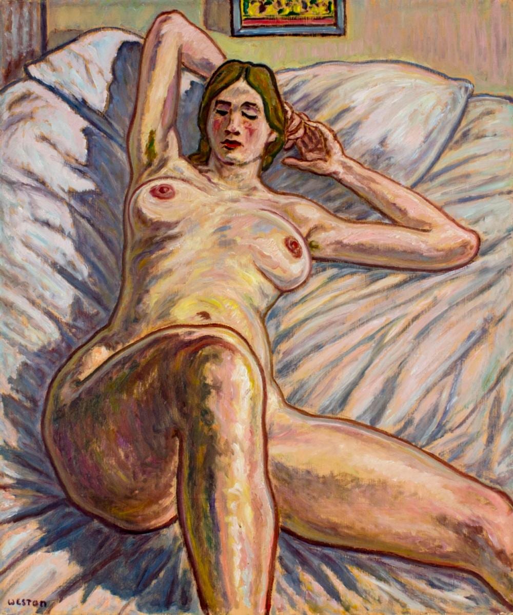 Harold Weston comparable auction result: harold weston va ny 1894 1972 oil painting antique