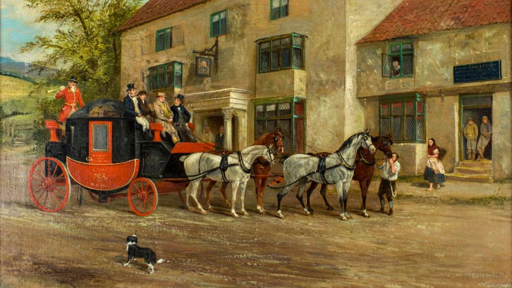 Richard Dodd Widdas comparable auction result: richard dodd widdas uk 1826 1885 oil painting antique