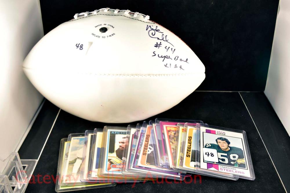 Autographed football/18 Steelers cards: | Auction Result | Appraisily