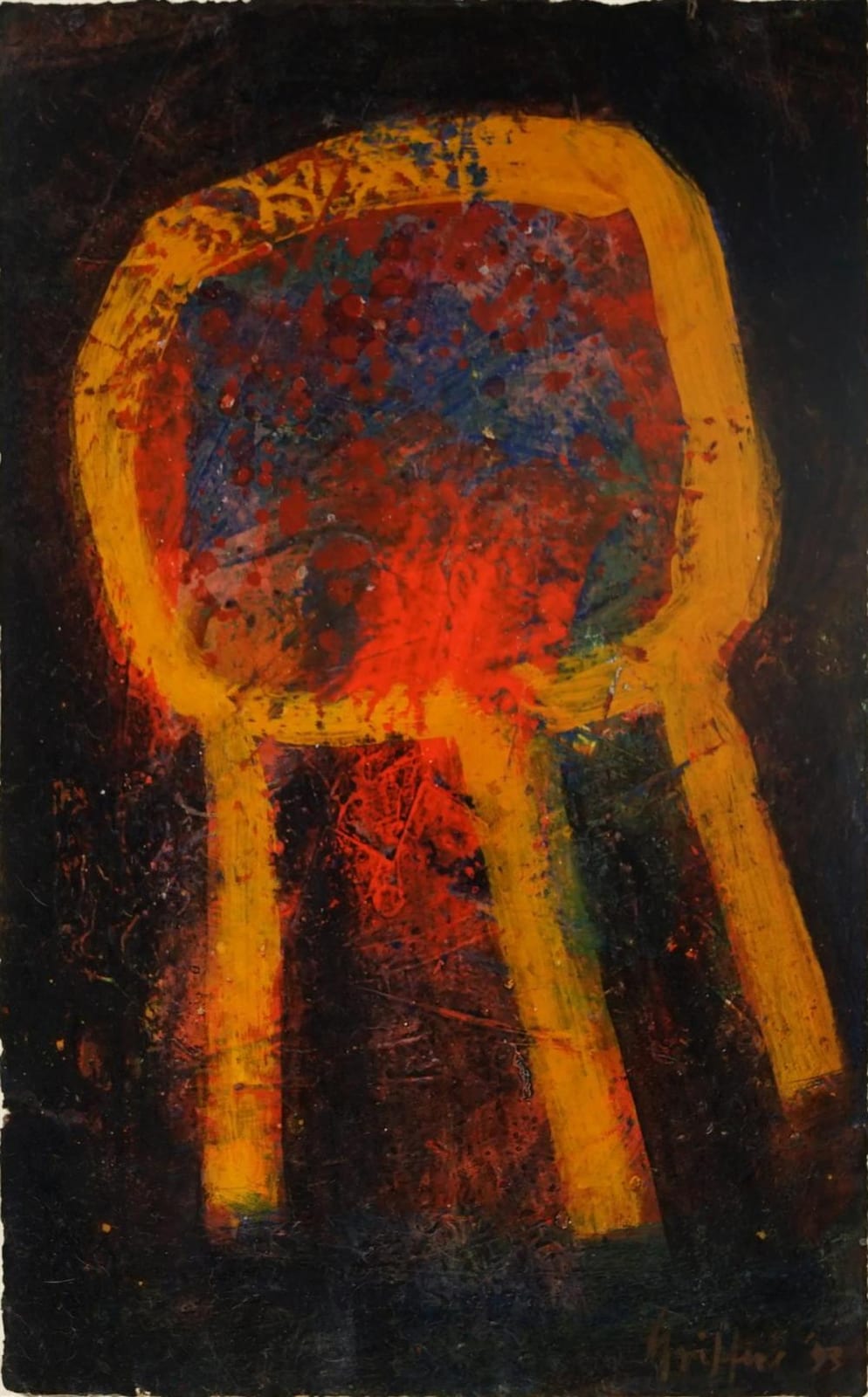 Peter Griffen comparable auction result: peter griffen 1948 yellow comet 1993 40 x 25 cm frame 66 x 49 x 3 cm
