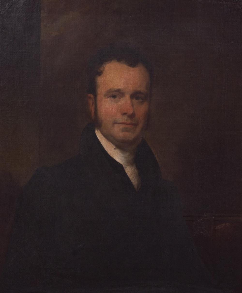 Henry Inman comparable auction result: henry inman american 1801 1846 portrait of william swaim 1781 1846 oil on canvas mounted in original carved and gilded wood a