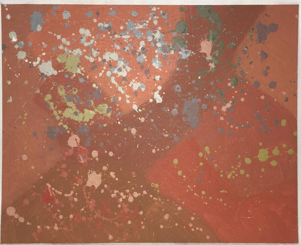 Fred Lyman comparable auction result: fred lyman oil on board abstract