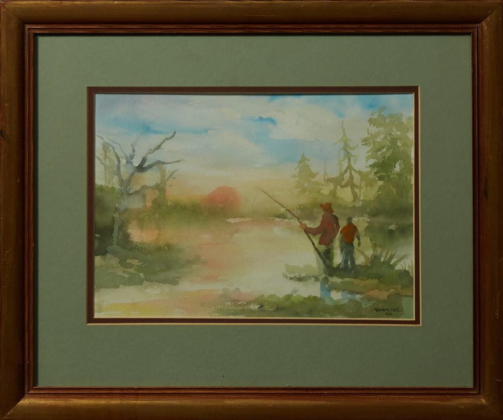 harold napoleon king 1940 2005 new orleans sunrise swamp scene with fisherman 1975 watercolor signed and dated lower righ · Crescent City Auction Gallery · 2020-06-13 Harold "Napoleon" King comparable auction result: harold napoleon king 1940 2005 new orleans sunrise swamp scene with fisherman 1975 watercolor signed and dated lower righ