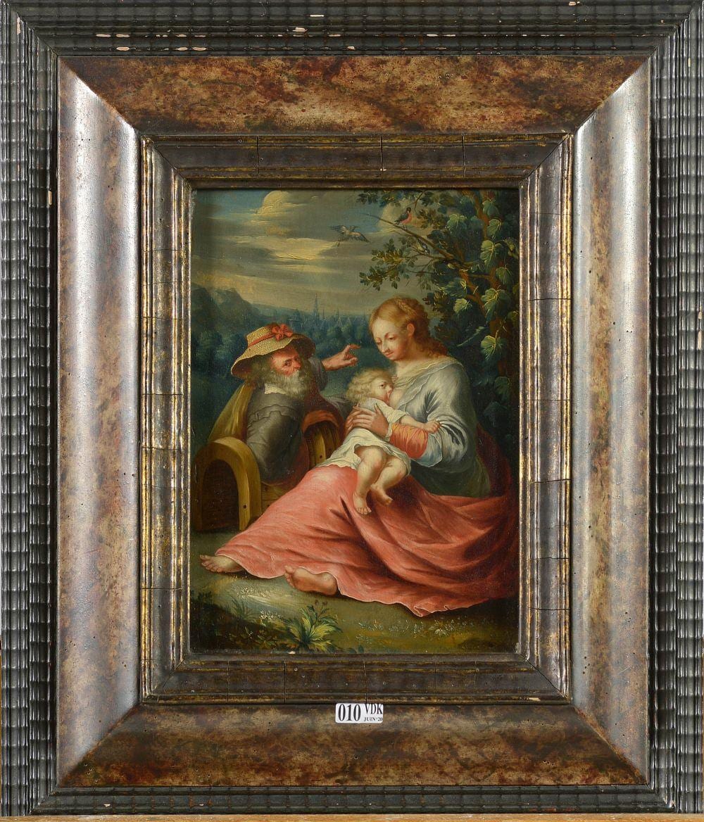 Hans (1564) Rottenhammer comparable auction result: tableaux