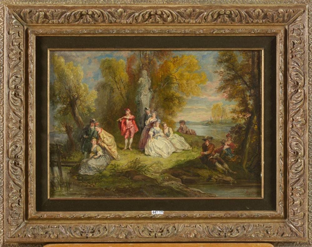 tableaux · Vanderkindere · 2020-06-17 Alexandre René Véron comparable auction result: tableaux