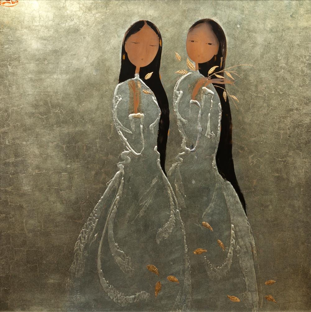 quan dinh vietnamese b 1964 two figures · Hindman · 2020-06-10 Quan Dinh comparable auction result: quan dinh vietnamese b 1964 two figures