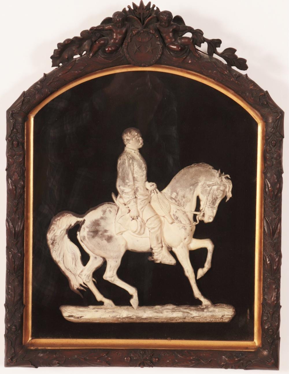 John Quincy Adams Ward comparable auction result: john quincy adams ward relief plaque of mcclellan
