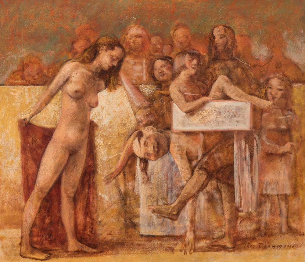 Theodorus Daamen comparable auction result: beauty and grotesque in a painting by theo daamen