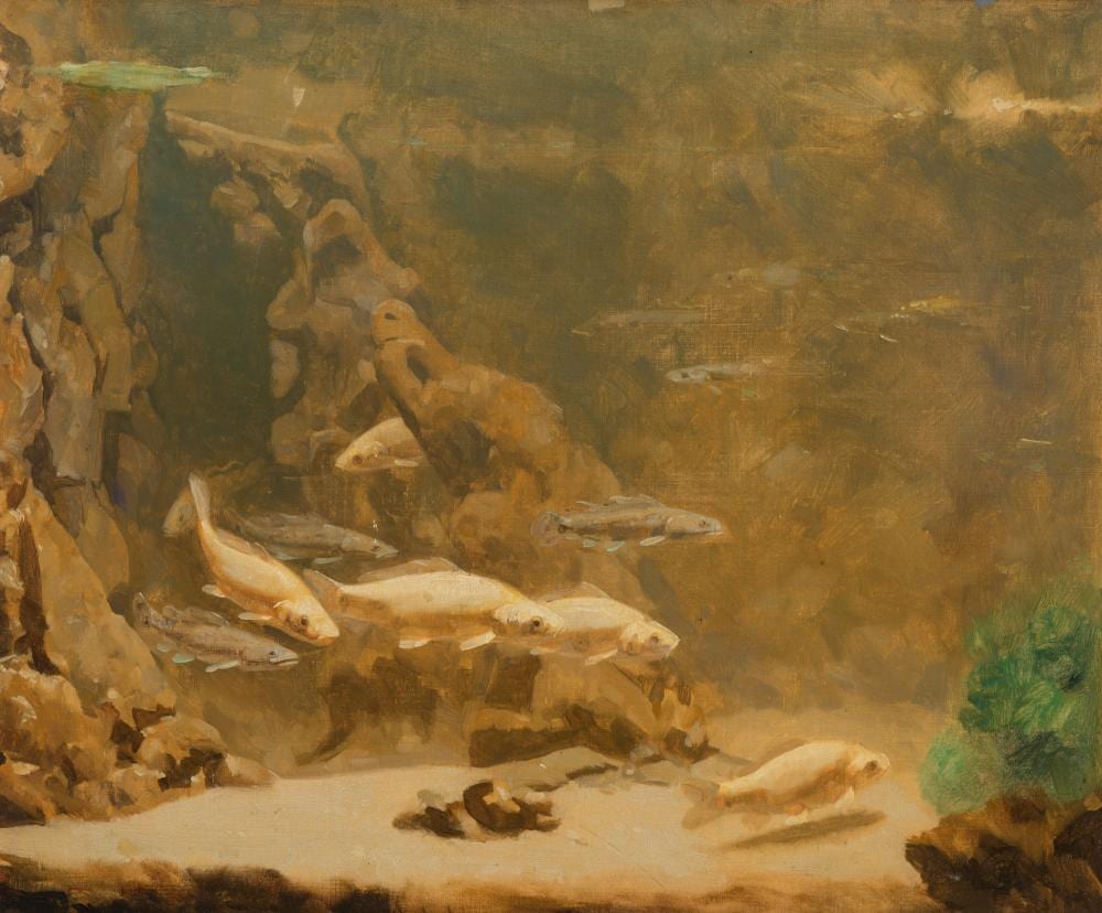 Gerrit Willem Dijsselhof comparable auction result: golden carp by gerrit willem dijsselhof