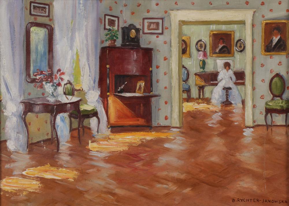 signed polish painting janowska · Jackson's International · 2020-06-24 Bronislawa Rychter comparable auction result: signed polish painting janowska