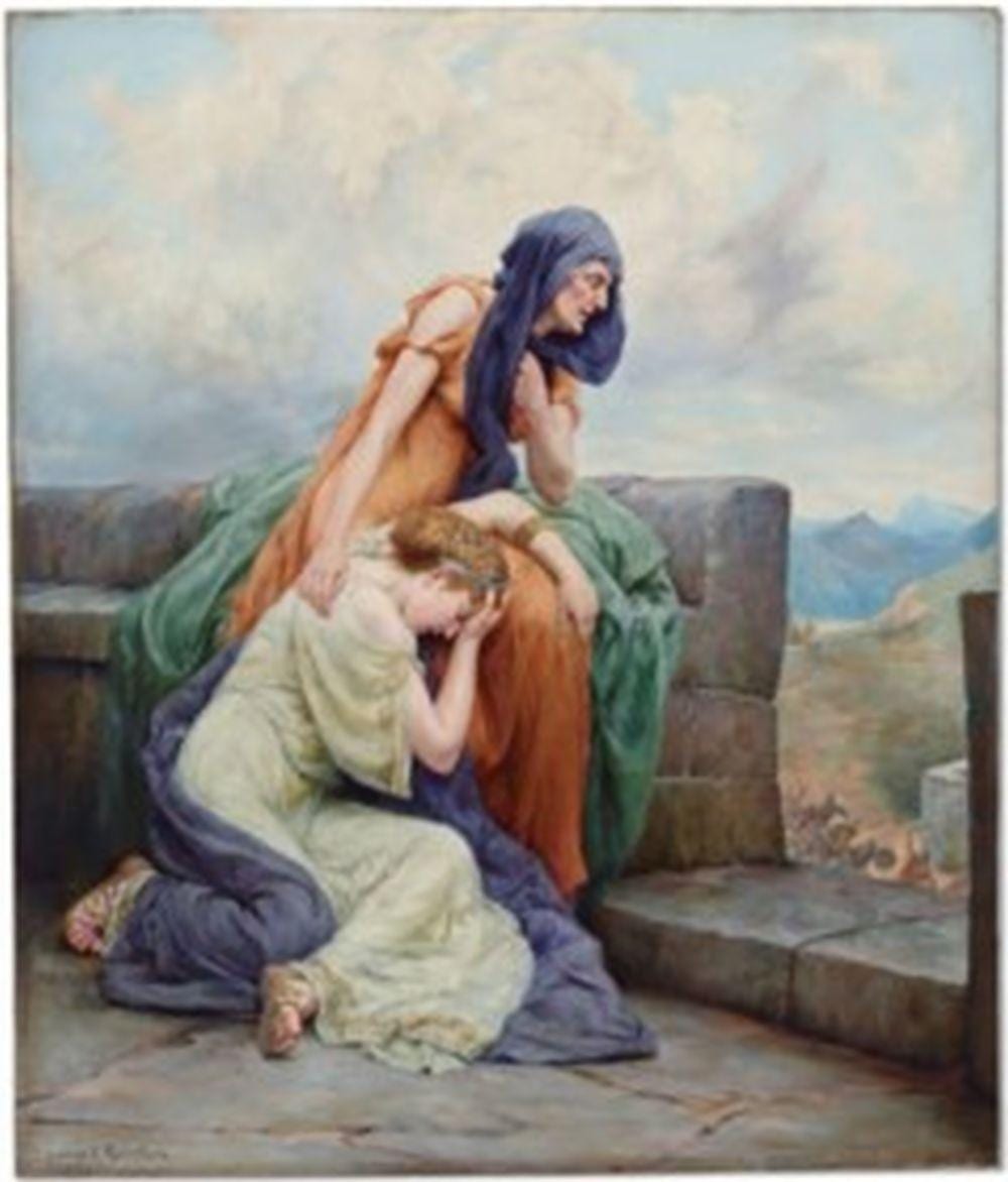 George Edward Robertson comparable auction result: george edward robertson british 1864 1920 a fate worse than death