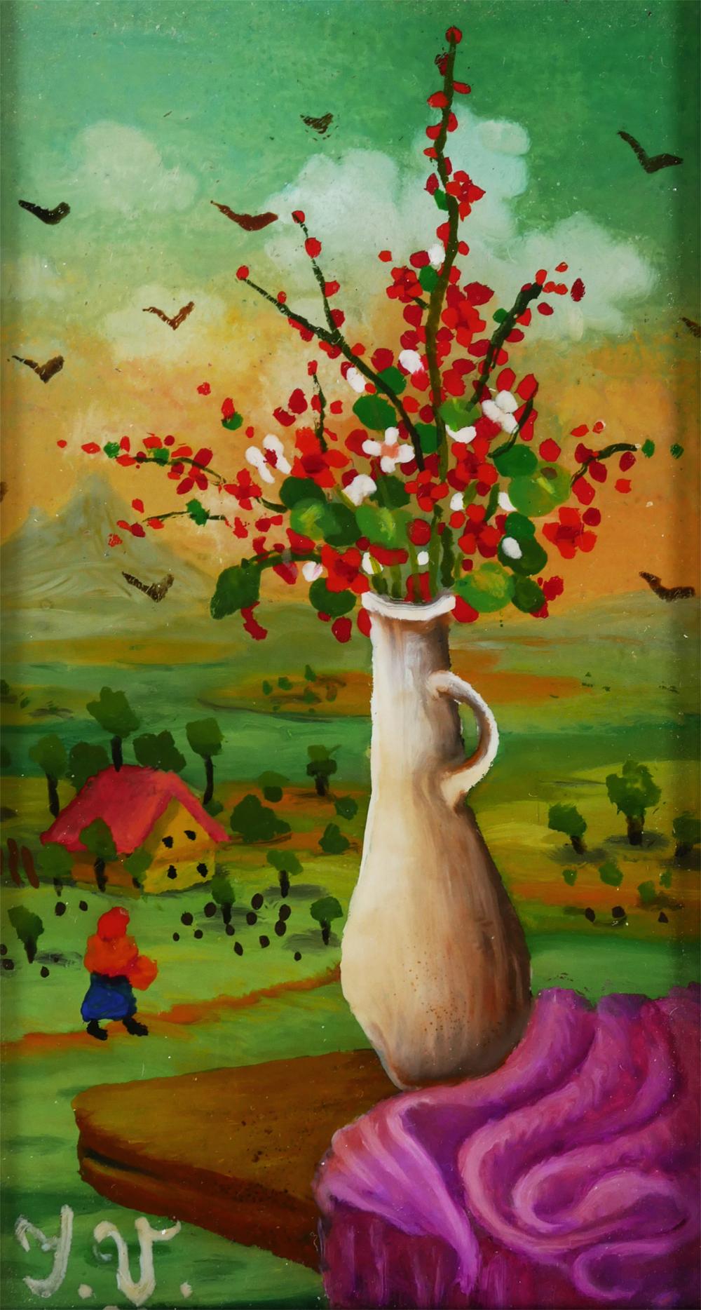 Ivan Vecenaj comparable auction result: ivan vecenaj croatian reverse painting