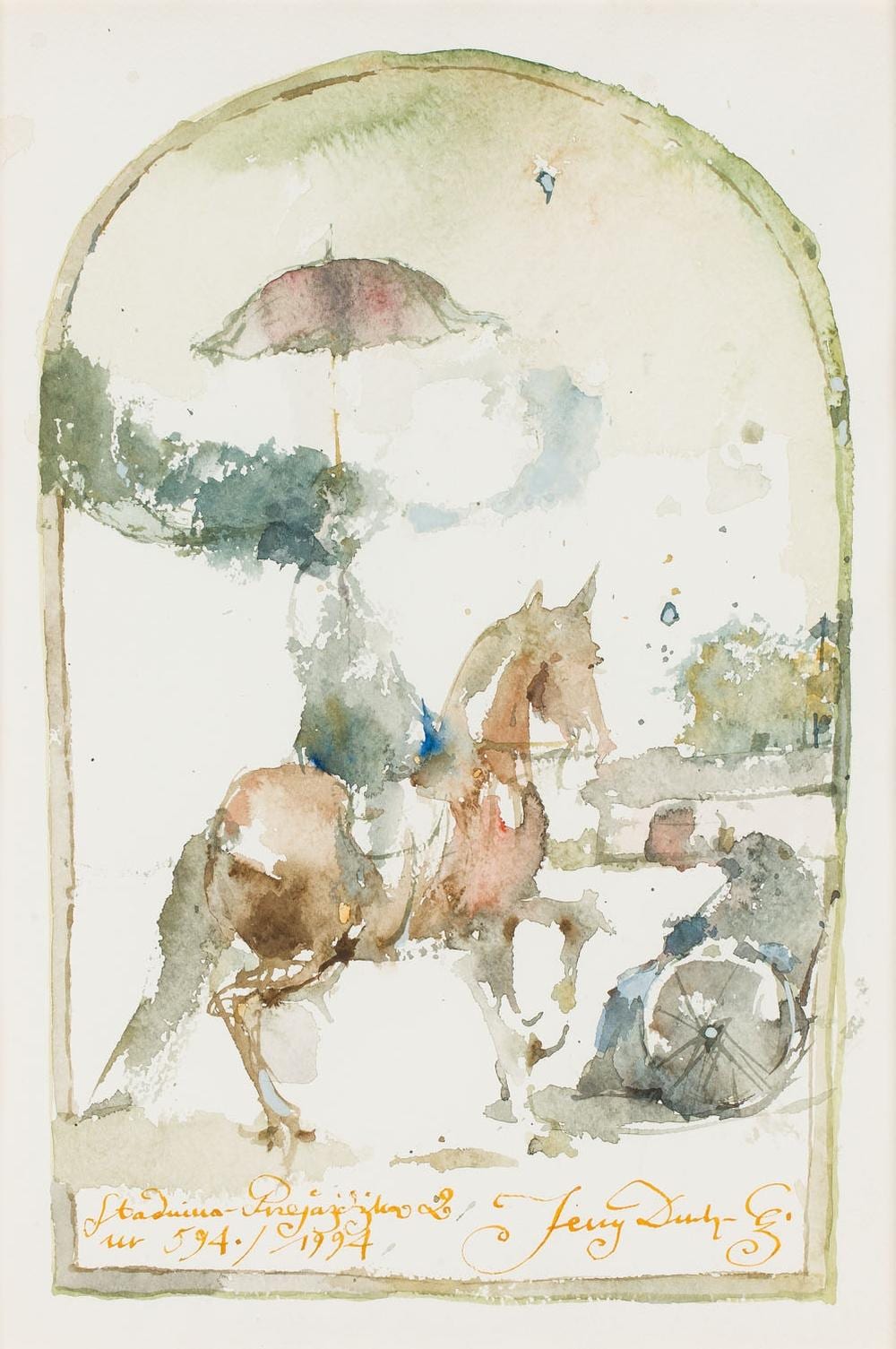 Jerzy Duda-Gracz comparable auction result: jerzy duda gracz 1941 2004 stud ride 2 1994