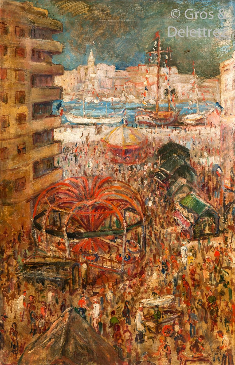 Raphaël Dubois comparable auction result: rapha l dubois 1888 1960 le 14 juillet marseille