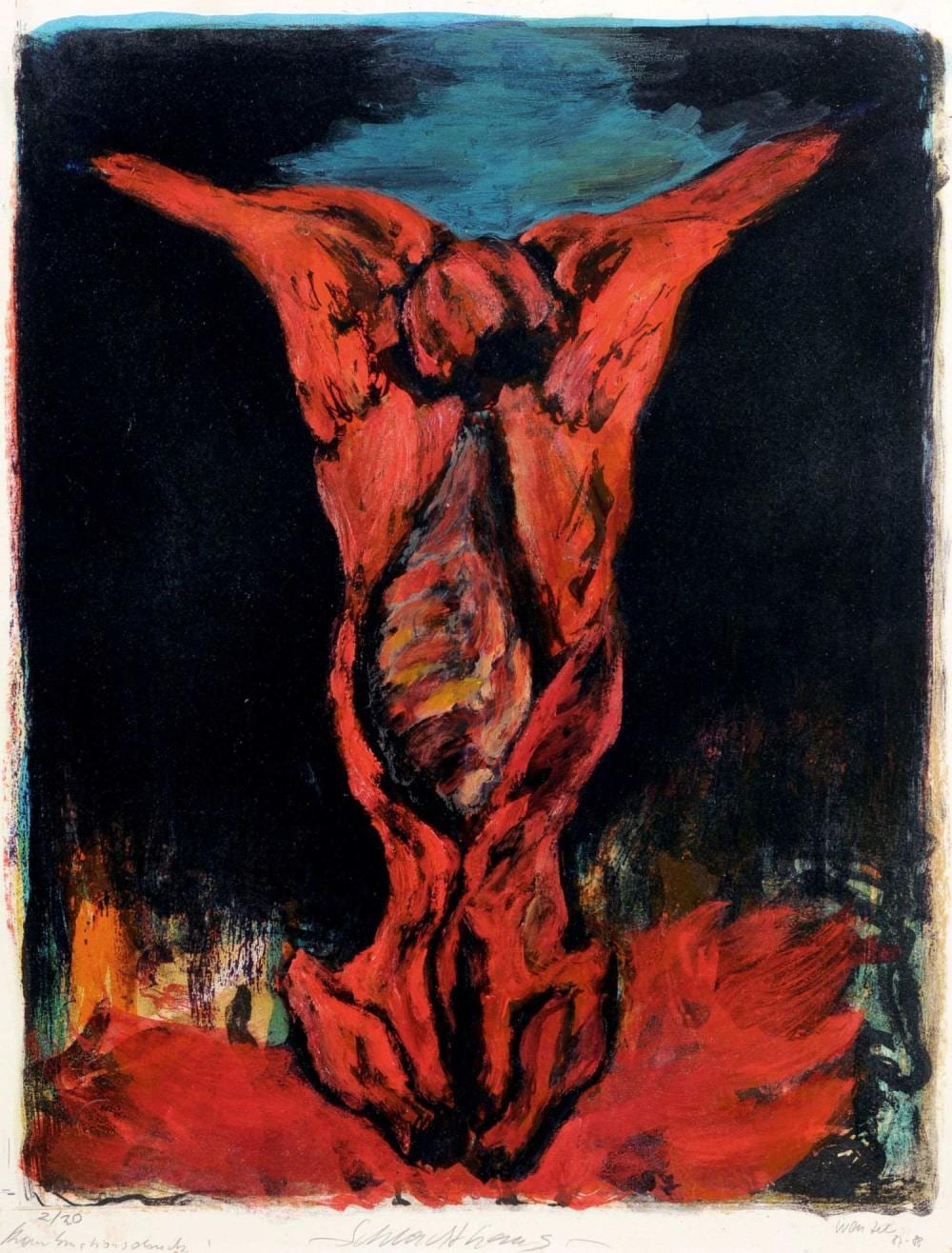 Jurgen Wenzel comparable auction result: juergen wenzel schlachthaus 1987 1988