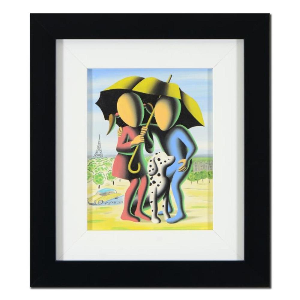 Mark Kostabi, "Travelers" Framed Original Oil Painting on Canvas, Hand Signed with Certificate of Authenticity sold by New Ideas Auctions, lot 401 — auction record photograph