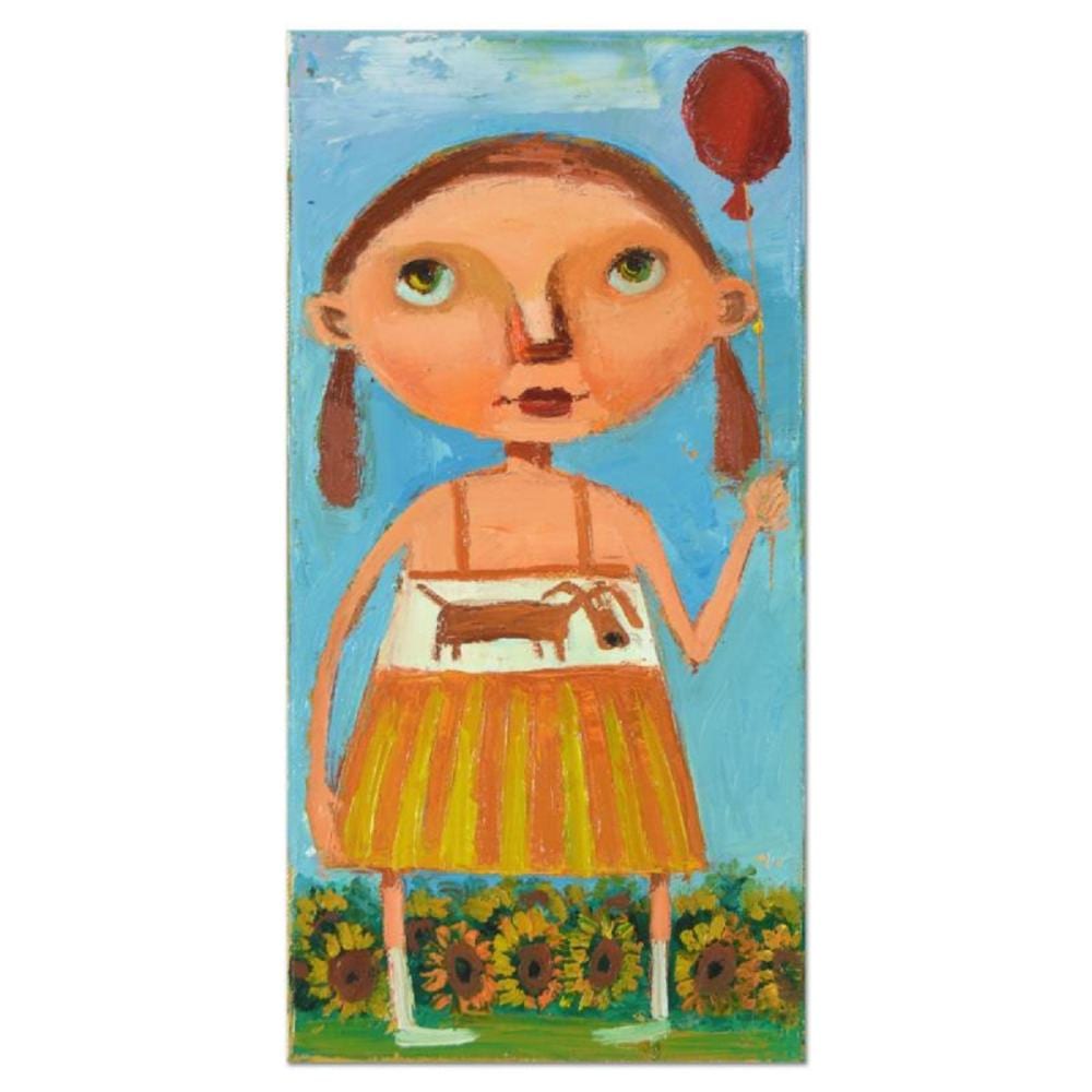 Mikheil Mikaberidze comparable auction result: mikheil mikaberidze original oil painting on canvas hand signed inverso with certificate of authenticity