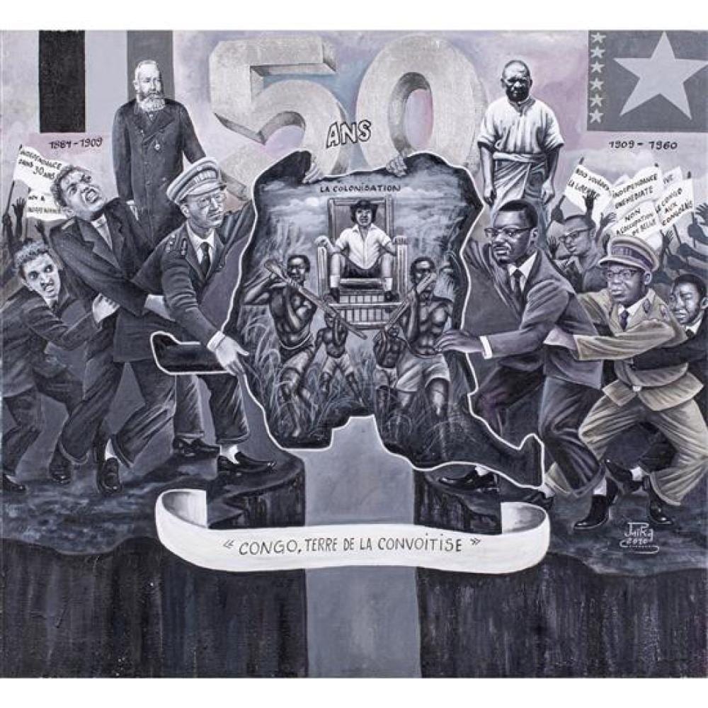 Jean Paul Nsimba Mika comparable auction result: jp mika born 1980 democratic republic of the congo congo terre de convoitise 2010