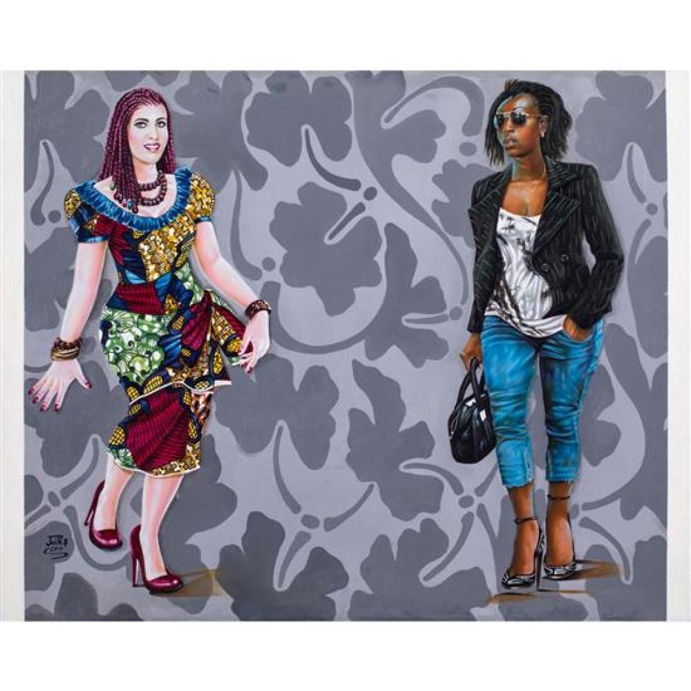Jean Paul Nsimba Mika comparable auction result: jp mika born 1980 democratic republic of the congo untitled 2014