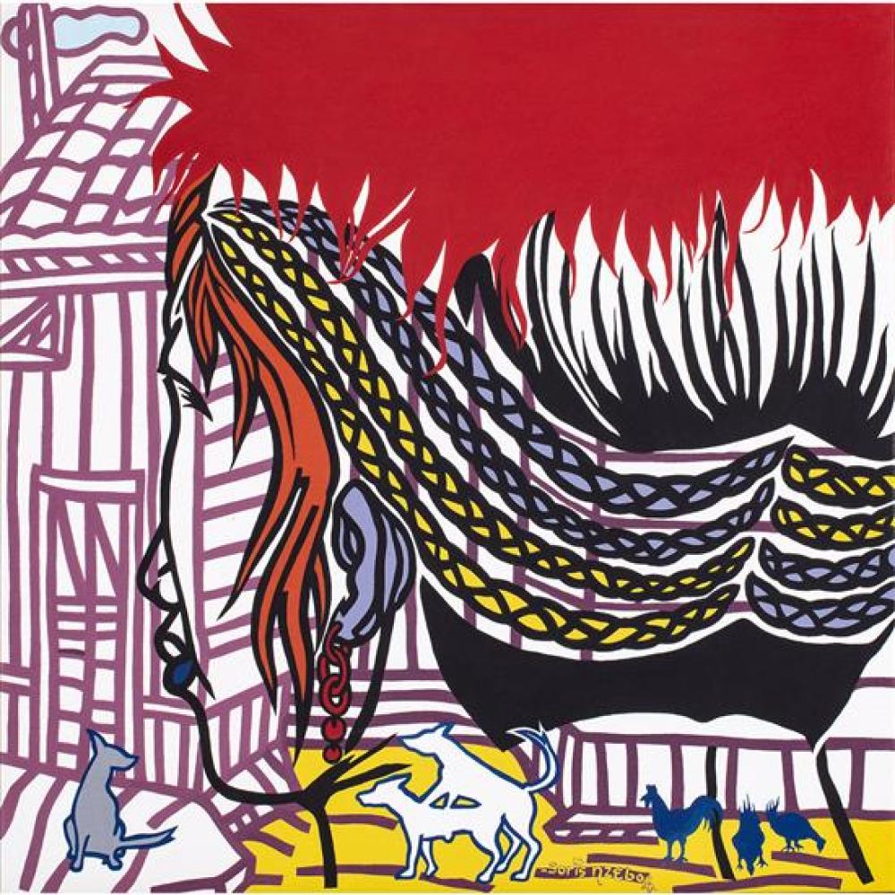Boris Nzebo comparable auction result: boris nzebo born 1979 cameroon la passion dadeline 2014