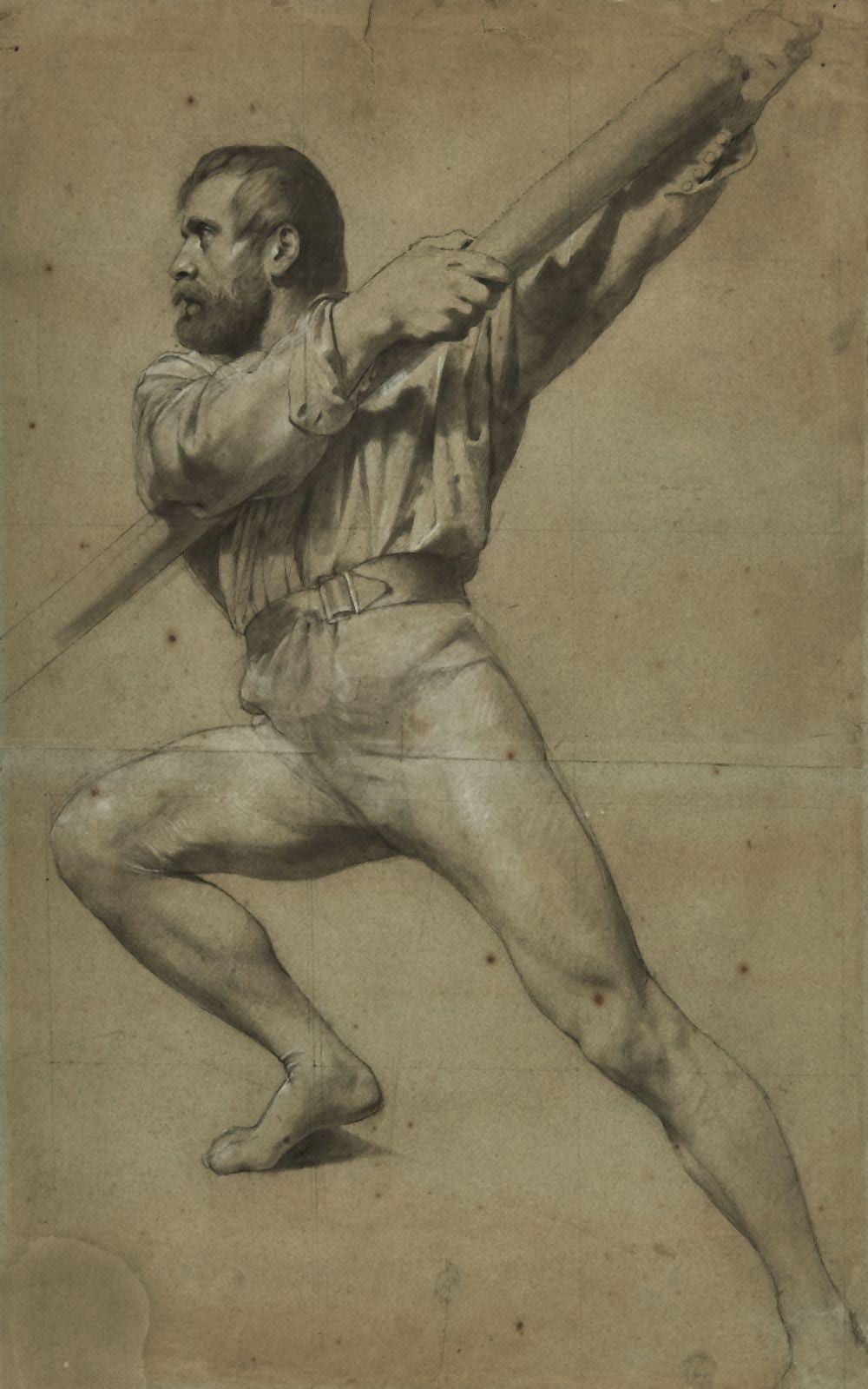 Jean Léonard Lugardon comparable auction result: jean l onard lugardon 1801 1884 etude pour guillaume tell mine de p
