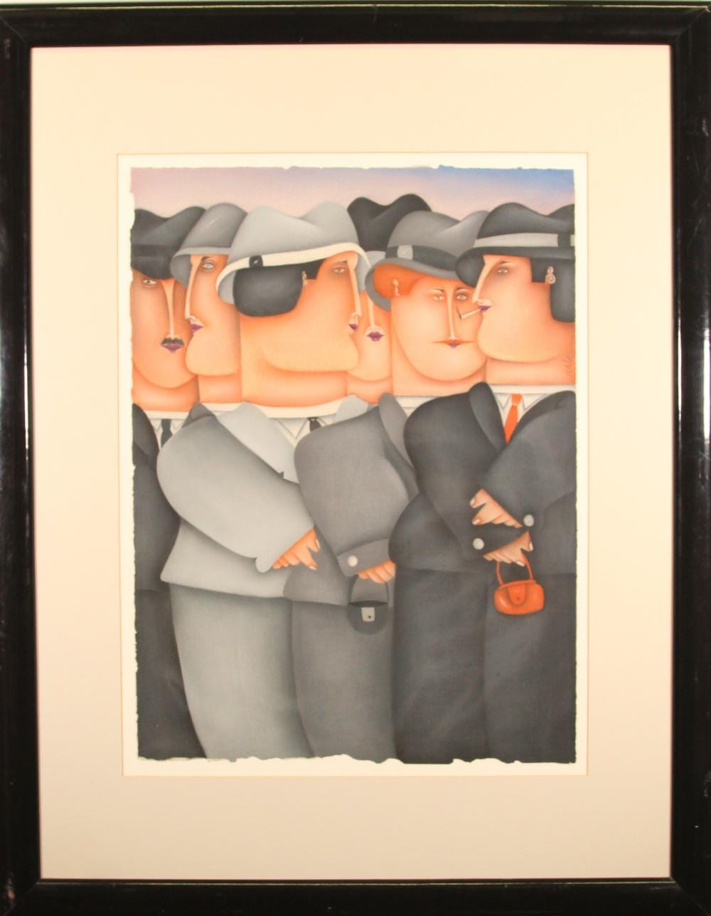 Noe Katz comparable auction result: untitled pastel by noe katz