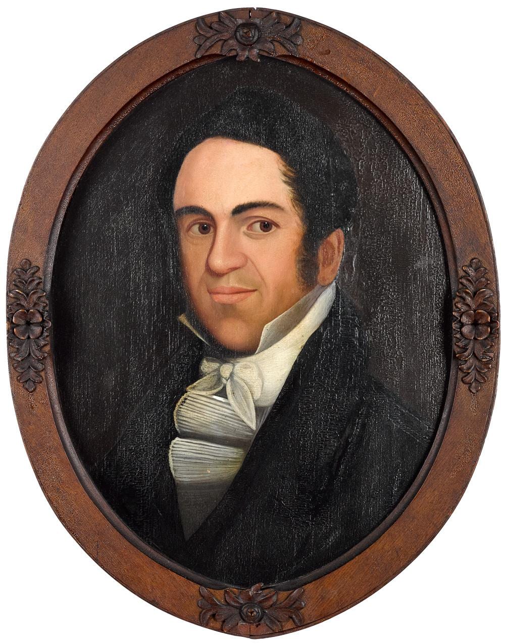 Ethan Allen Greenwood comparable auction result: ethan allen greenwood oil on panel portrait