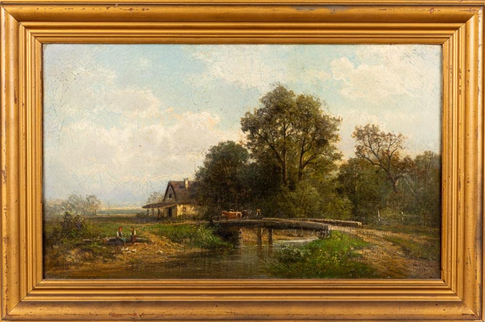 carl phillip weber oil on canvas landscape · Pook & Pook Inc. · 2020-06-22 Carl Phillip Weber comparable auction result: carl phillip weber oil on canvas landscape