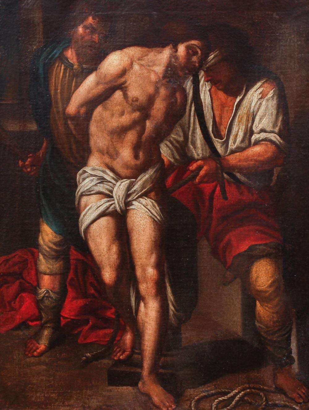 Domenichino comparable auction result: flagellation of christ attributed to zampieri