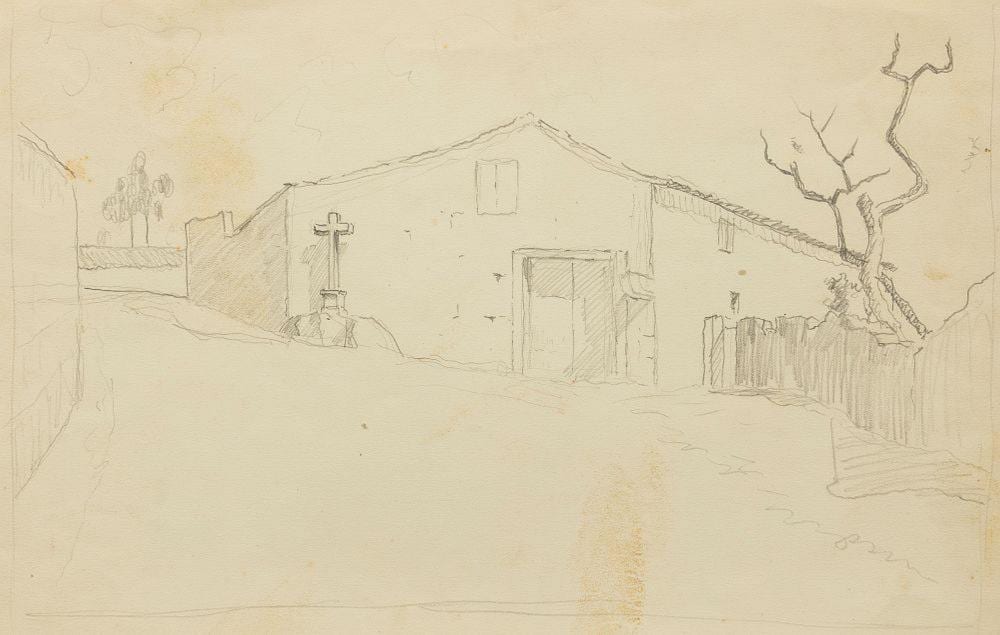 Domingues Alvarez comparable auction result: domingues alvarez 1906 1942 landscape with house