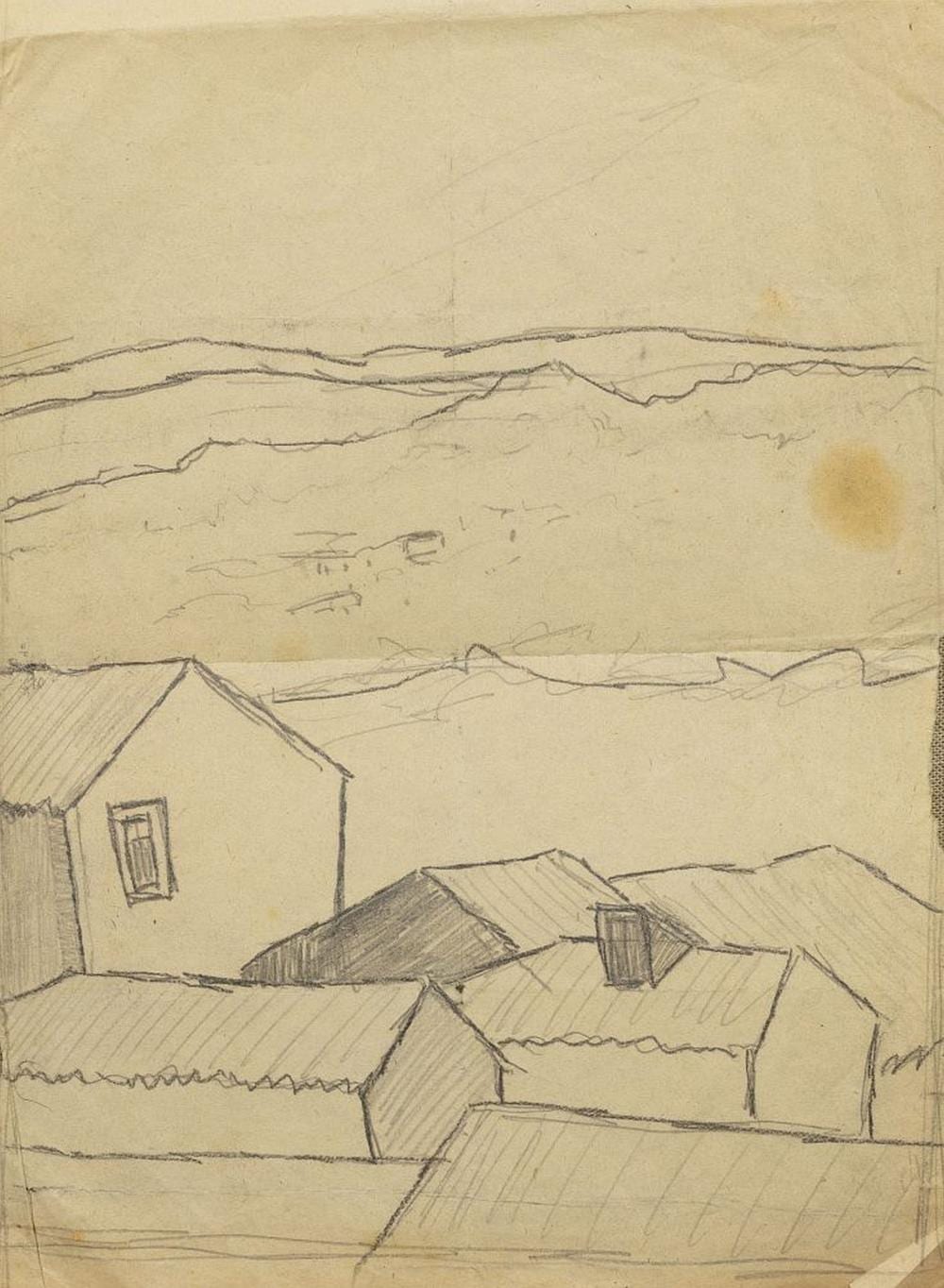 Domingues Alvarez comparable auction result: domingues alvarez 1906 1942 landscape with houses