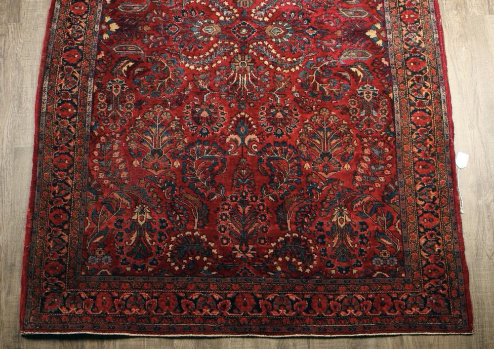 DARK RED ORIENTAL RUG sold by Converse Auctions, lot 6 — auction record photograph