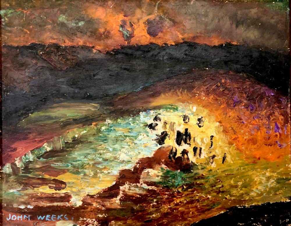 John Weeks comparable auction result: john weeks 1888 1965 abstract landscape