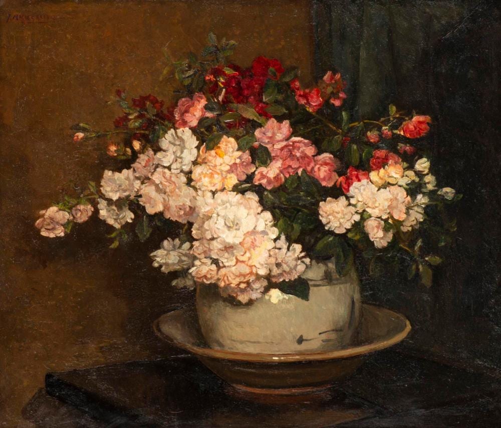 johannes akkeringa 1861 1942 nature morte aux fleurs · Dogny Auction · 2020-07-07 Johannes Akkeringa comparable auction result: johannes akkeringa 1861 1942 nature morte aux fleurs