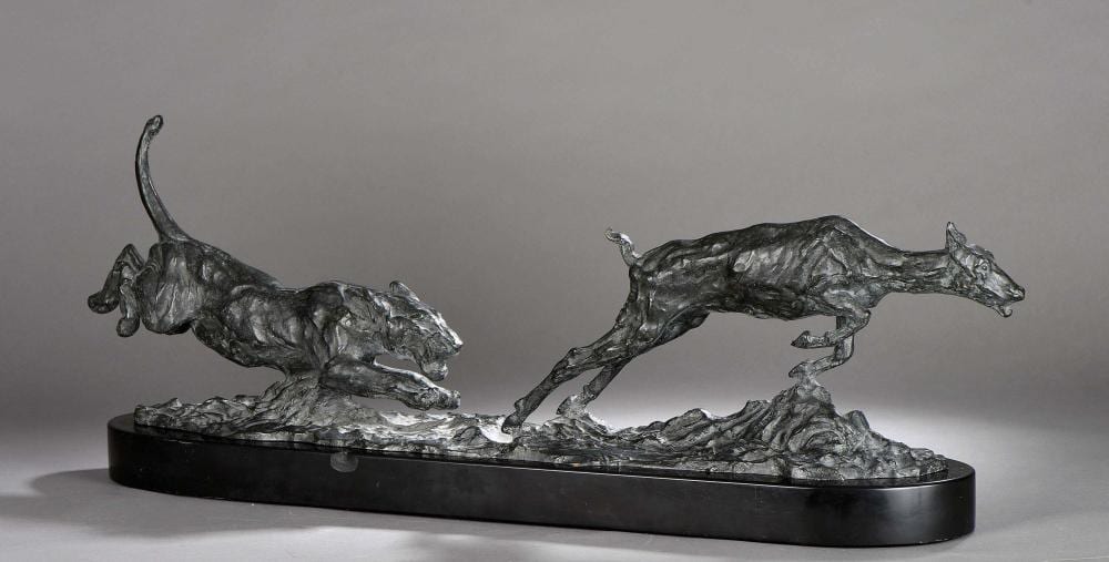 albert hager 1857 1940 cole belge lionne attaquant une gazelle · Louiza Auktion & Associés · 2020-06-27 Albert Hager comparable auction result: albert hager 1857 1940 cole belge lionne attaquant une gazelle