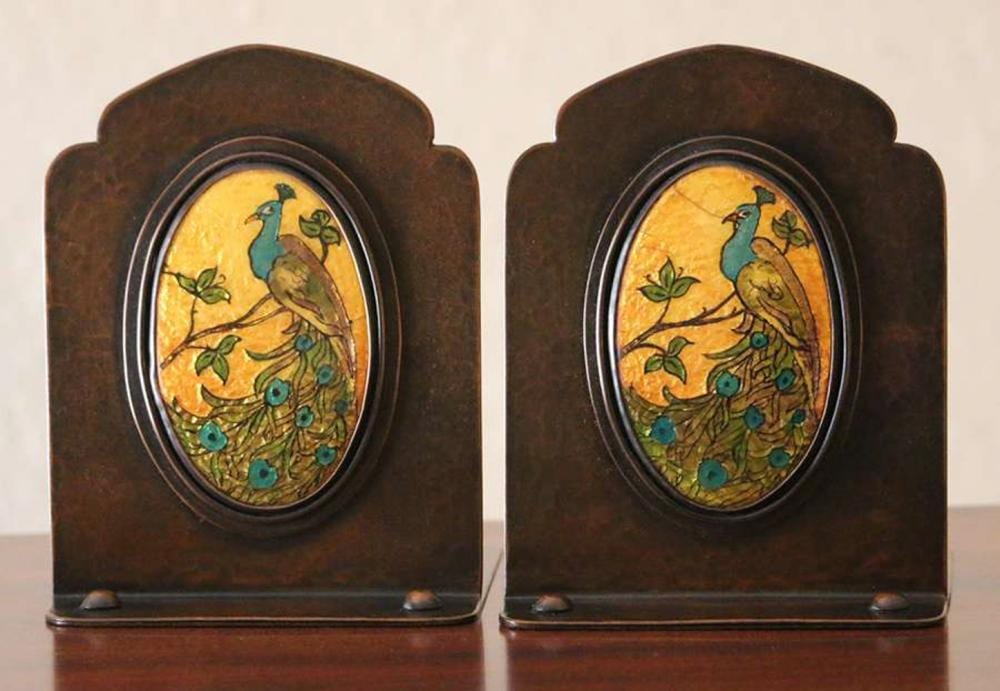 Frank Marshall comparable auction result: frank marshall boston hammered copper enamel