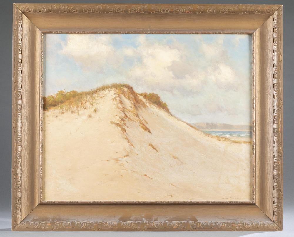 Charles D. Cahoon comparable auction result: charles d cahoon sand dune 19th 20th c o b