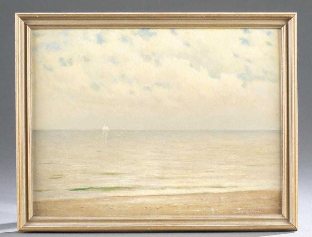 Charles D. Cahoon comparable auction result: charles d cahoon cape cod beach 20th c o b