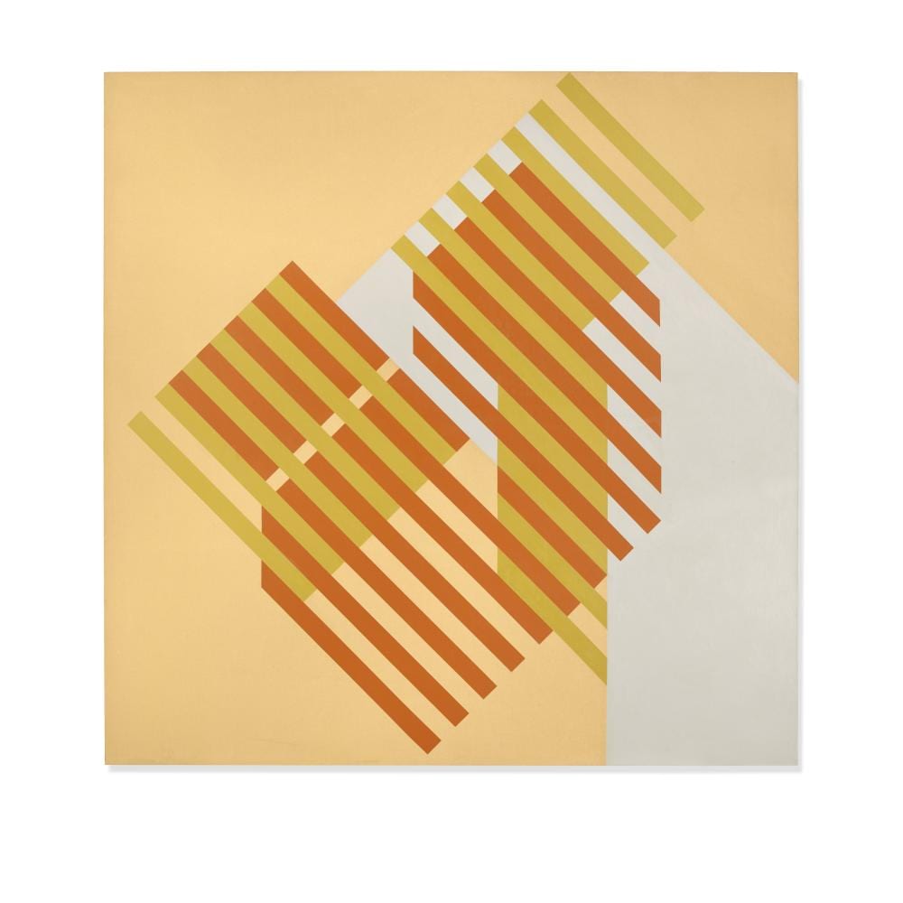 Elaine Lustig Cohen comparable auction result: elaine lustig cohen american 1927 2016 raphia 1976