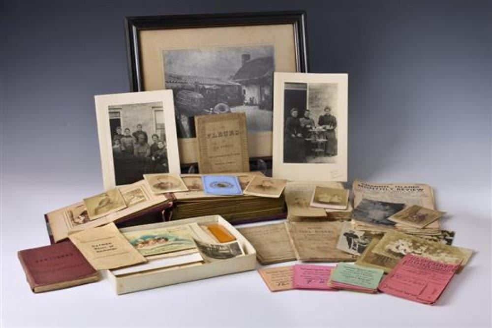 Amalie von Peter comparable auction result: a large collection of guernsey related ephemera etc comprising of many victorian and later photographs to include fisherman peter le
