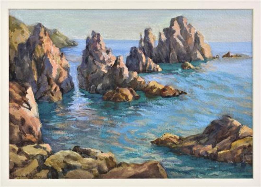 Margaret Waller comparable auction result: margaret waller british 1916 1997 sark gouache signed lower left titled to later label verso8 7 8 x 12 7 8in 22 5 x 32 75cm