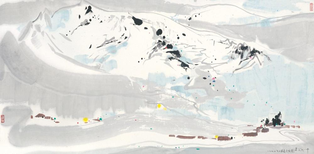 Wu Guanzhong | Spring Snow comparable sale