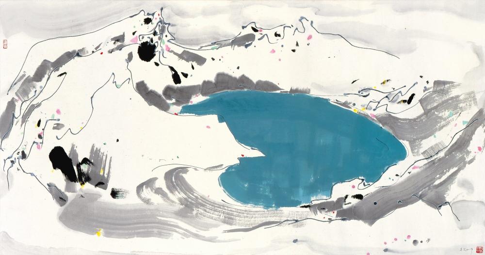 Wu Guanzhong | Heavenly Lake in Mount Changbai comparable sale