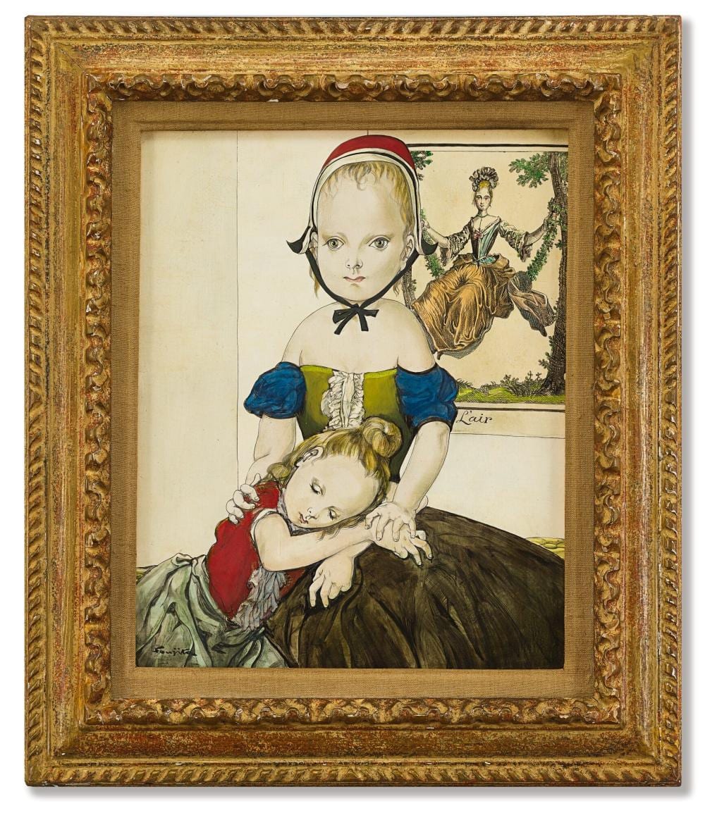 Léonard Tsuguharu Foujita | Les deux soeurs comparable sale